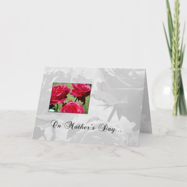 Carte Roses de la fête des mères (Devant)