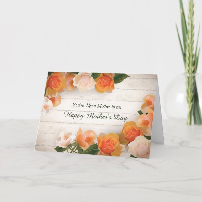 Carte Roses de la Tangerine comme une mère (Devant)