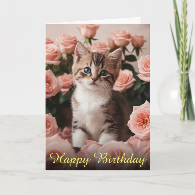 Carte Roses de Little Kitten et Sweet Spring (Devant)