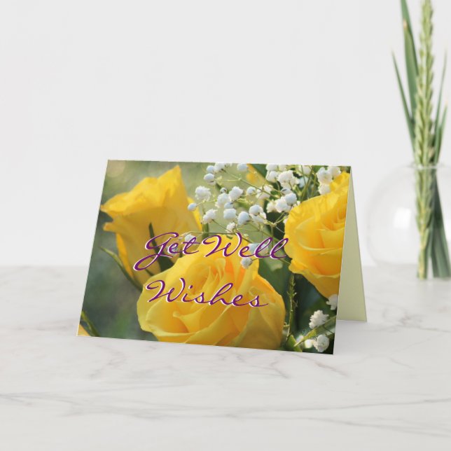 Carte Roses jaunes 2007-b- personnaliser pour n'importe  (Devant)