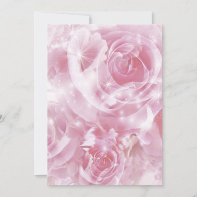 Carte roses pétillants (Devant)