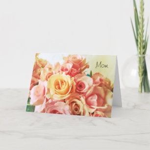 Carte Roses romantisent la fête des mères