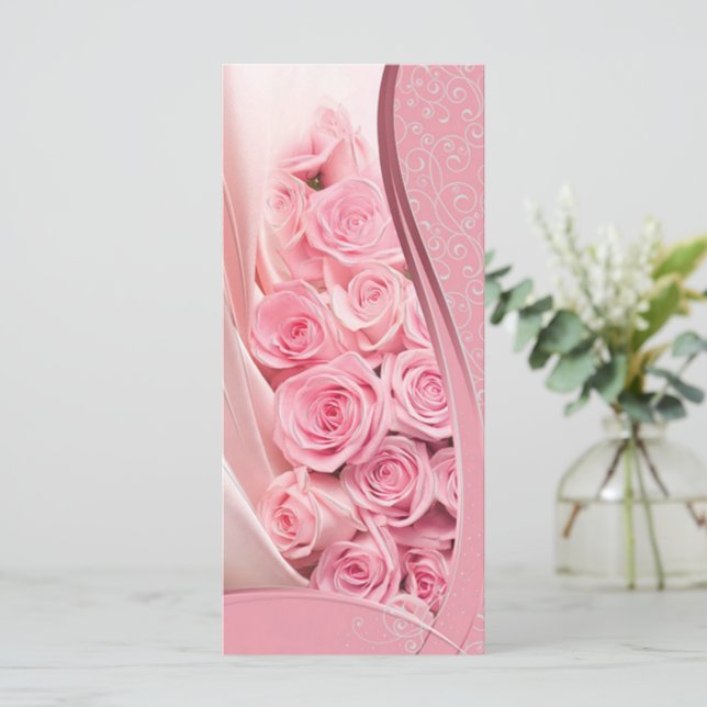 Carte Roses roses (Debout devant)