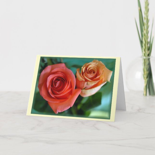 Carte "Roses roses" (Devant)