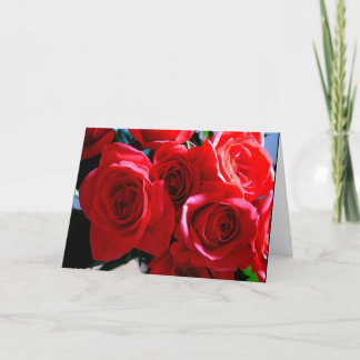 Carte Roses rouges