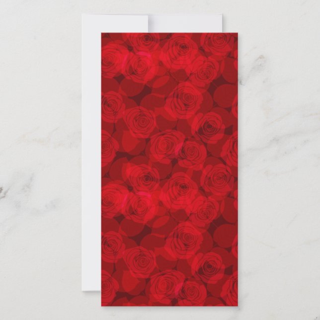 Carte Roses rouges (Devant)