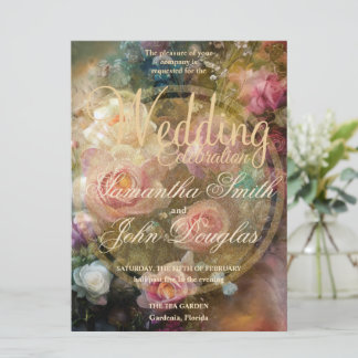 Carte Roses Vintages Apricot Peints En Or Ancien