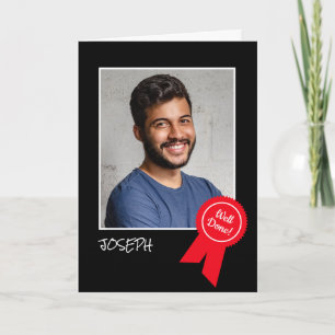 Carte Rosetta rouge bien faite, photo personnalisée