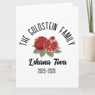 Carte Rosh Hashanah Nouvel An juif Nom personnalisé Ho
