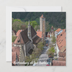 Carte Rothenburg ob der tauber vieille ville d'en haut