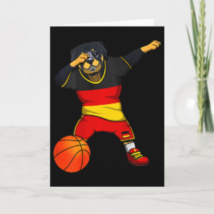 Carte Rottweiler Dabbing Allemagne Maillot Esquisse Alle