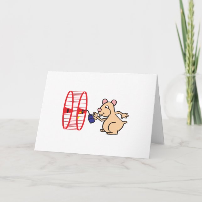 Carte roue à huile de hamster (Devant)