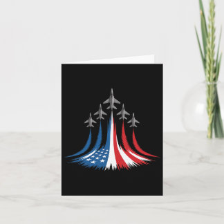 Carte Rouge Blanc Bleu Usa Drapeau Jets 4 juillet