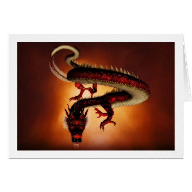 Carte rouge de dragon (Devant horizontal)