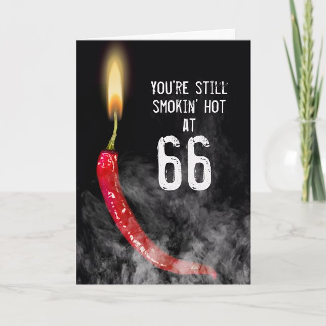 Carte rouge Hot Pepper 66e anniversaire (Devant)