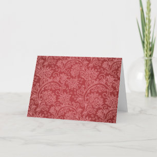 Carte Rouge Paisley Damassé Designer Floral Vintage Clas