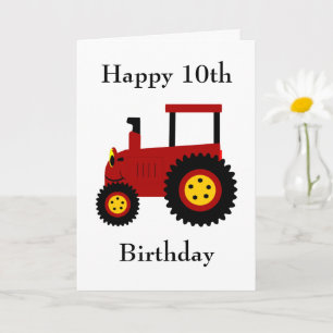 Carte rouge Tractor 10e anniversaire