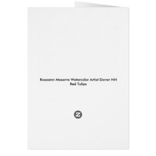 Carte rouge Tulip
