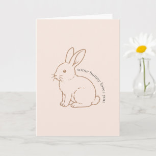 Carte Rouge Un Lapin T'aime Esquisse