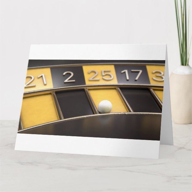Carte Roulette Roulette Noir Et Jaune (Devant)