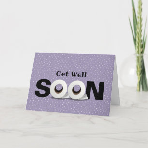 Carte Rouls de papier toilette Get Well