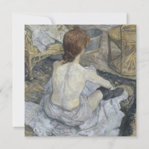 Carte Rousse La Toilette Henri Toulouse-Lautrec Carré