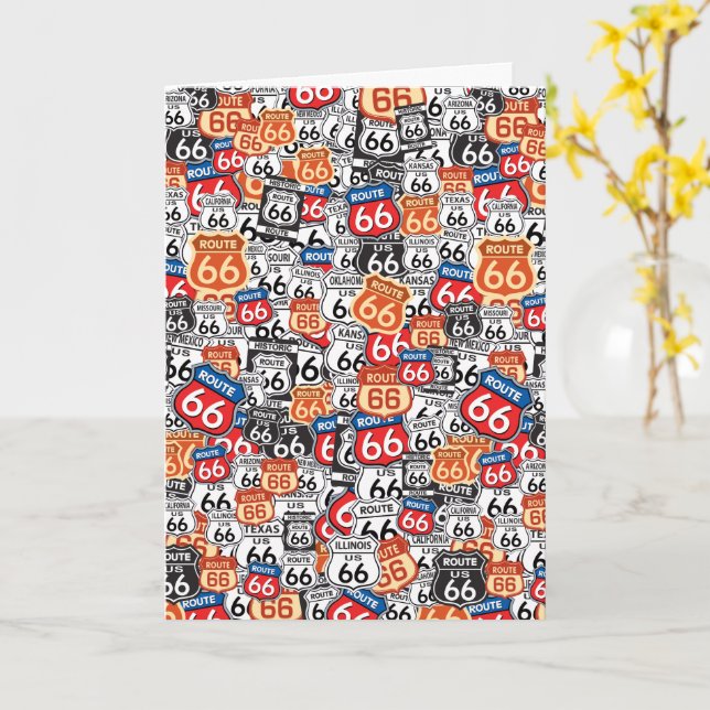 Carte Route 66 (Fleur jaune)