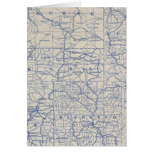 Carte routière cycliste du Wisconsin (Devant)