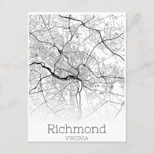 Carte routière de Richmond Virginia