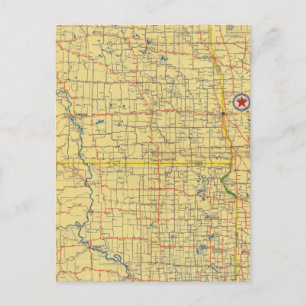 Carte routière N & S Dakota