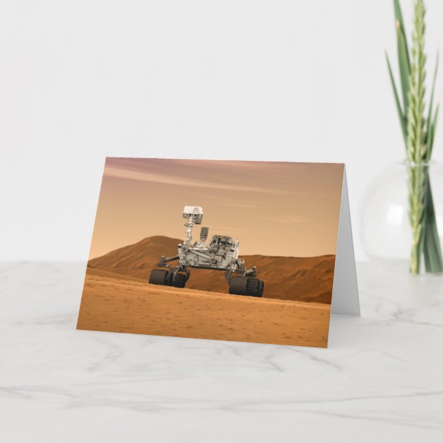 Carte Rover Curiosity Du Laboratoire Scientifique Mars.  (Devant)
