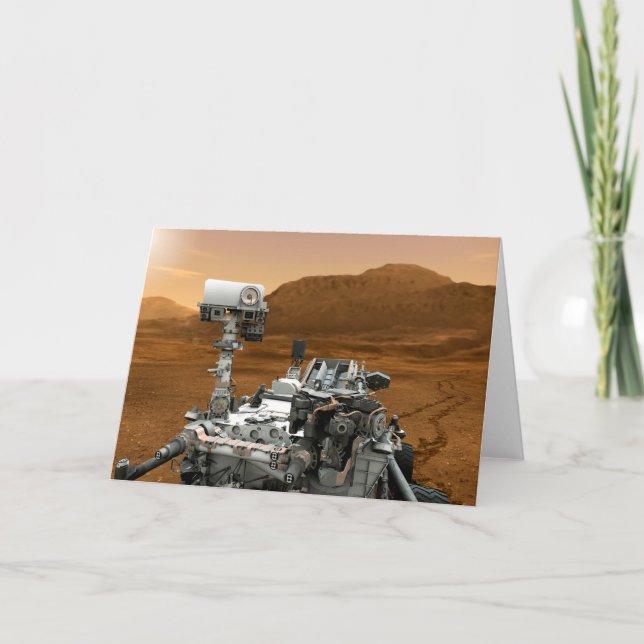 Carte Rover Curiosity Du Laboratoire Scientifique Mars.  (Devant)