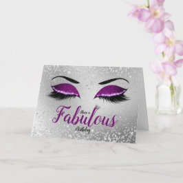 Carte Royal Purple Fabrique Parties scintillant Yeux Ann