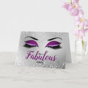 Carte Royal Purple Fabrique Parties scintillant Yeux Ann