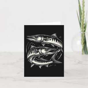 Carte Rracuda Poisson Graphisme Design Pour Femmes Et Ho