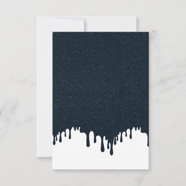 Carte RSVP à livre blanc personnalisée - Art de la (Devant)