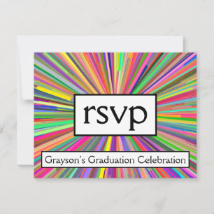 Carte "RSVP" accrocheuse et attirant l'attention