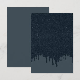 Carte RSVP au charbon de bois - Effet texturé