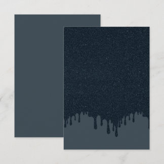 Carte RSVP au charbon de bois - Effet texturé