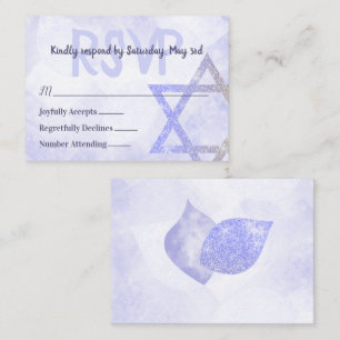 Carte RSVP Blue Star de David