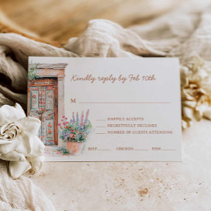 Carte RSVP Boho Destination Wedding