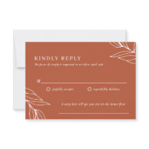 Carte RSVP Boho Tropical Wedding