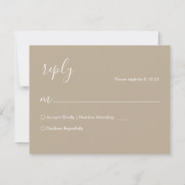 Carte RSVP Boho Wedding