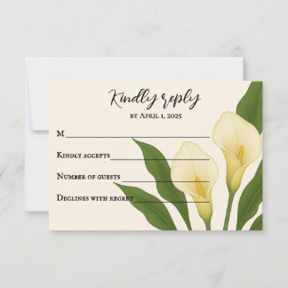 Carte RSVP Callas Whispering