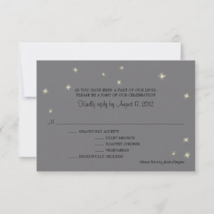 Carte RSVP Caprice Lucioles