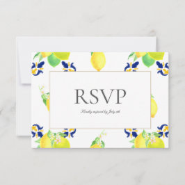 Carte RSVP Carreaux de citron méditerranéen de la 