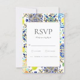 Carte RSVP Carreaux de citron méditerranéen de la 