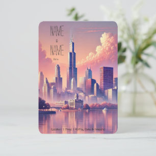 Carte RSVP Chicago Skyline