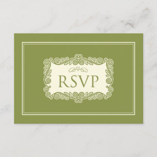 Carte RSVP Coeur Charming (forêt)