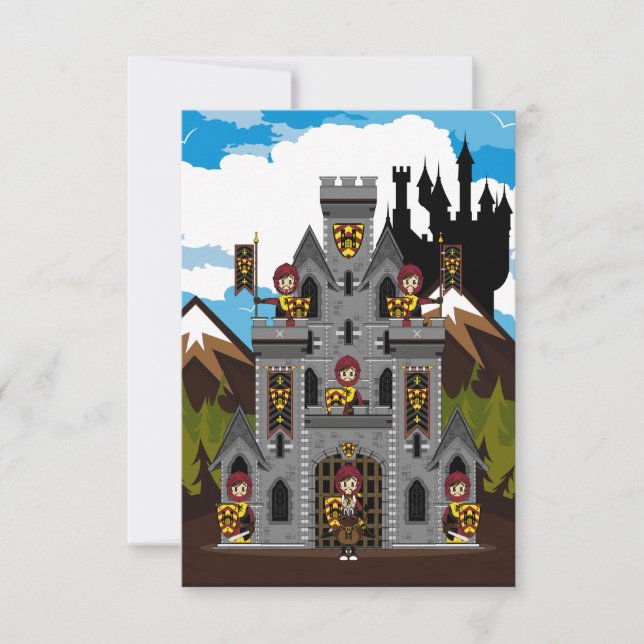 Carte RSVP Crusader Knights and Castle (Devant)